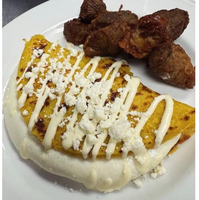 Cachapas Cheese with Protein.