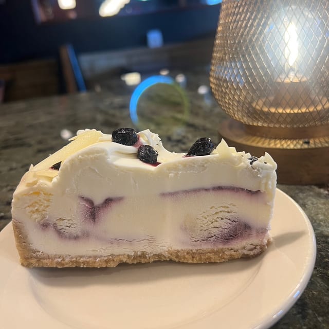 Blueberry Cheesecake.