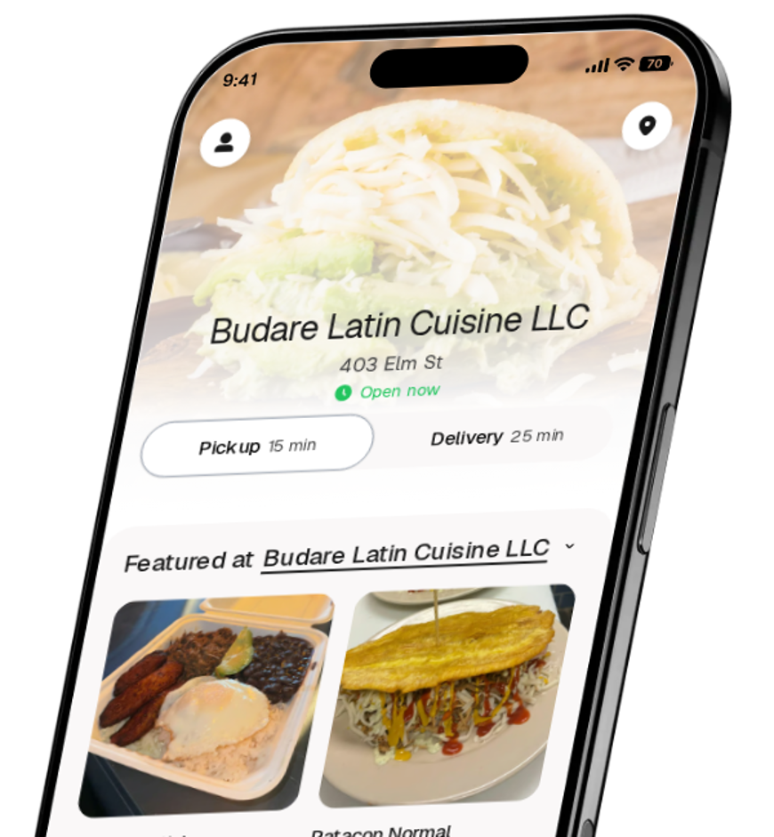 Budare Latin Cuisine LLC app preview