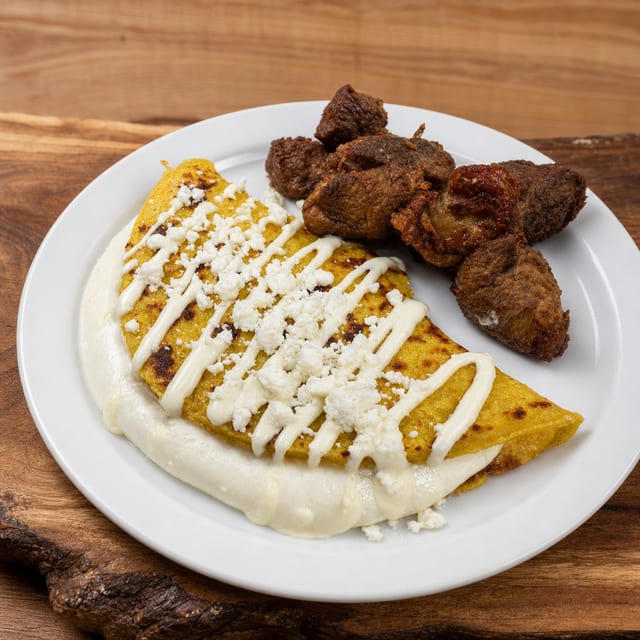 Cachapas Cheese with Protein.