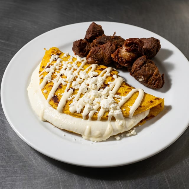 Cachapas Cheese with Protein.